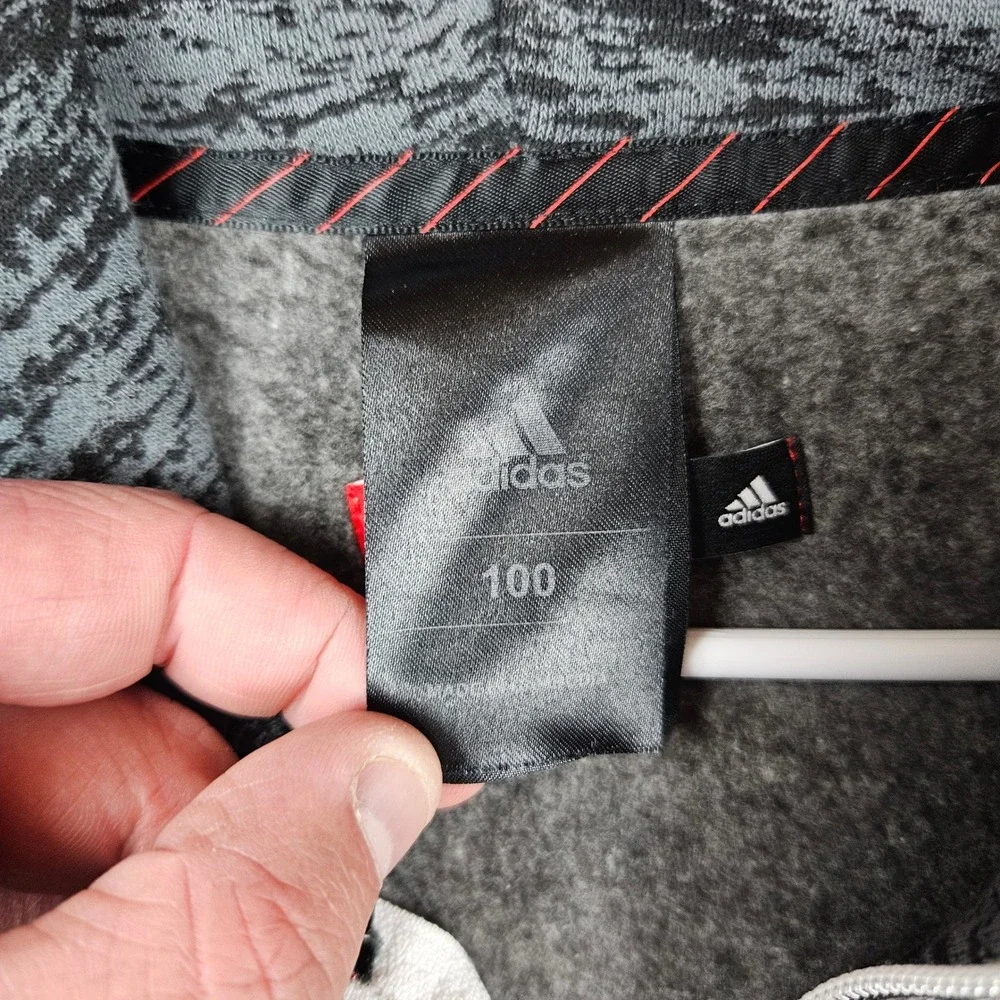 Adidas Derrick Rose Chisel Full Zip Hoodie Mens Gray Basketball Sweatshirt Small